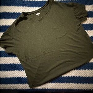 Old Navy Dark Olive Green Pocket Tee